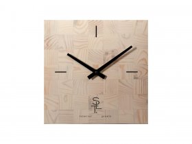 Часы настенные SLT 5196 CHESS WHITE WOOD в Северном - severnoe.mebel-nsk.ru | фото