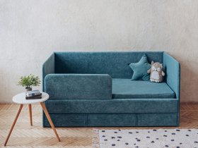 Диван-кровать Happy (бирюзовый) в Северном - severnoe.mebel-nsk.ru | фото