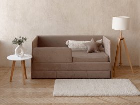 Диван-кровать Happy (капучино) в Северном - severnoe.mebel-nsk.ru | фото
