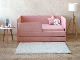 Диван-кровать Happy (коралловый) в Северном - severnoe.mebel-nsk.ru | фото