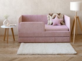 Диван-кровать Happy (розовый) в Северном - severnoe.mebel-nsk.ru | фото