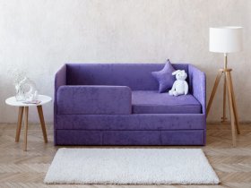 Диван-кровать Happy (сиреневый) в Северном - severnoe.mebel-nsk.ru | фото