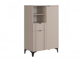 Комод 2 Рич (кашемир/фрапучино матовый/черный) в Северном - severnoe.mebel-nsk.ru | фото