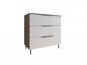 Комод 900 Роза (орех франклин карамельный/бежевый скин) в Северном - severnoe.mebel-nsk.ru | фото