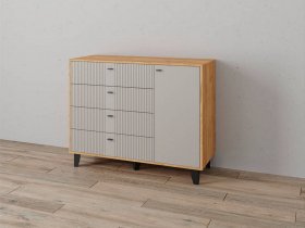 Комод «Катрин-13» (дуб крафт золотой/сантьяго софт) в Северном - severnoe.mebel-nsk.ru | фото
