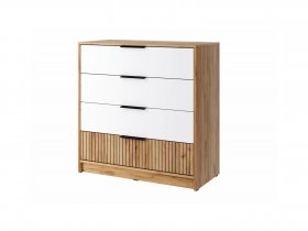 Комод КМ-001 Ивис (дуб крафт золотой/белый) в Северном - severnoe.mebel-nsk.ru | фото