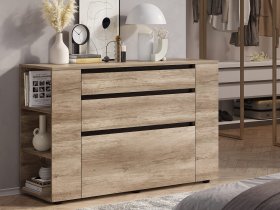 Комод КМ-06 Энигма (венге/дуб каньон) в Северном - severnoe.mebel-nsk.ru | фото