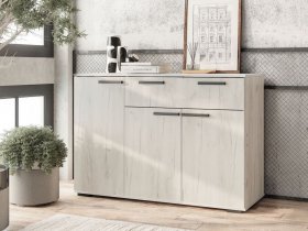 Комод Стандарт-4 NEW (дуб крафт белый) в Северном - severnoe.mebel-nsk.ru | фото