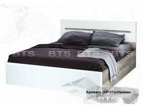 Кровать двуспальная 1,6 м  Наоми КР-11 в Северном - severnoe.mebel-nsk.ru | фото
