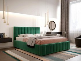 Кровать мягкая 1,4 Вена стандарт, вар.1 в Северном - severnoe.mebel-nsk.ru | фото