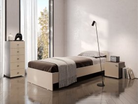 Кровать односпальная 0,9м Гиза в Северном - severnoe.mebel-nsk.ru | фото