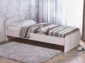 Кровать односпальная 80 с низкой спинкой (ясень шимо светлый) в Северном - severnoe.mebel-nsk.ru | фото