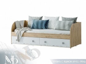 Кровать с ящиками Тренд КР-01 в Северном - severnoe.mebel-nsk.ru | фото