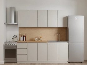 Кухонный гарнитур Мори 2,0 м (сатин) в Северном - severnoe.mebel-nsk.ru | фото