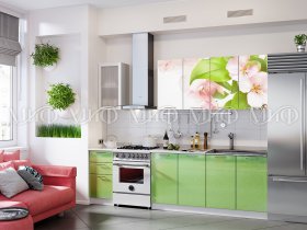 Кухонный гарнитур Яблоневый цвет в Северном - severnoe.mebel-nsk.ru | фото