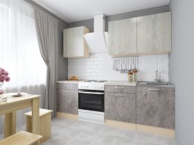 Модульная кухня Йота (пикард/цемент) в Северном - severnoe.mebel-nsk.ru | фото