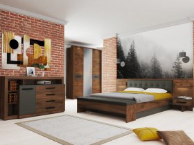 Модульная спальня Глазго в Северном - severnoe.mebel-nsk.ru | фото