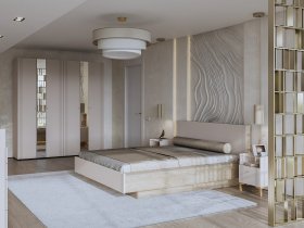 Модульная спальня Одетта (дуб эндгрей/меланж) в Северном - severnoe.mebel-nsk.ru | фото