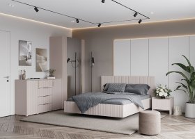 Модульная спальня «Тефия» (тефия/софт сантьяго) в Северном - severnoe.mebel-nsk.ru | фото