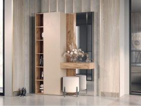 Прихожая Ева (кашемир/дуб вотан) в Северном - severnoe.mebel-nsk.ru | фото