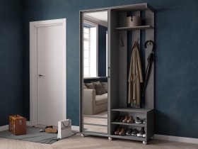 Прихожая «Ларго-2» (графит серый) в Северном - severnoe.mebel-nsk.ru | фото