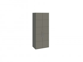 Шкаф для одежды с 2 дверями Наоми (джут/фон серый) СМ-208.07.03 в Северном - severnoe.mebel-nsk.ru | фото