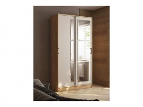 Шкаф-купе 1,2м «Стиль-2» (дуб крафт золотой/кашемир) в Северном - severnoe.mebel-nsk.ru | фото