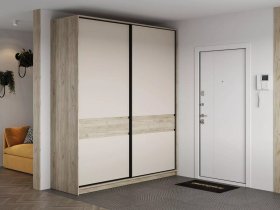 Шкаф-купе Бостон ШК-005 (2.0 м) (дуб крафт серый/кашемир) в Северном - severnoe.mebel-nsk.ru | фото