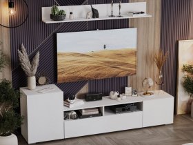 Стенка «Сильвия» (белый ясень) в Северном - severnoe.mebel-nsk.ru | фото