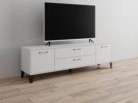 Тумба под ТВ Парус-13 (белый) в Северном - severnoe.mebel-nsk.ru | фото